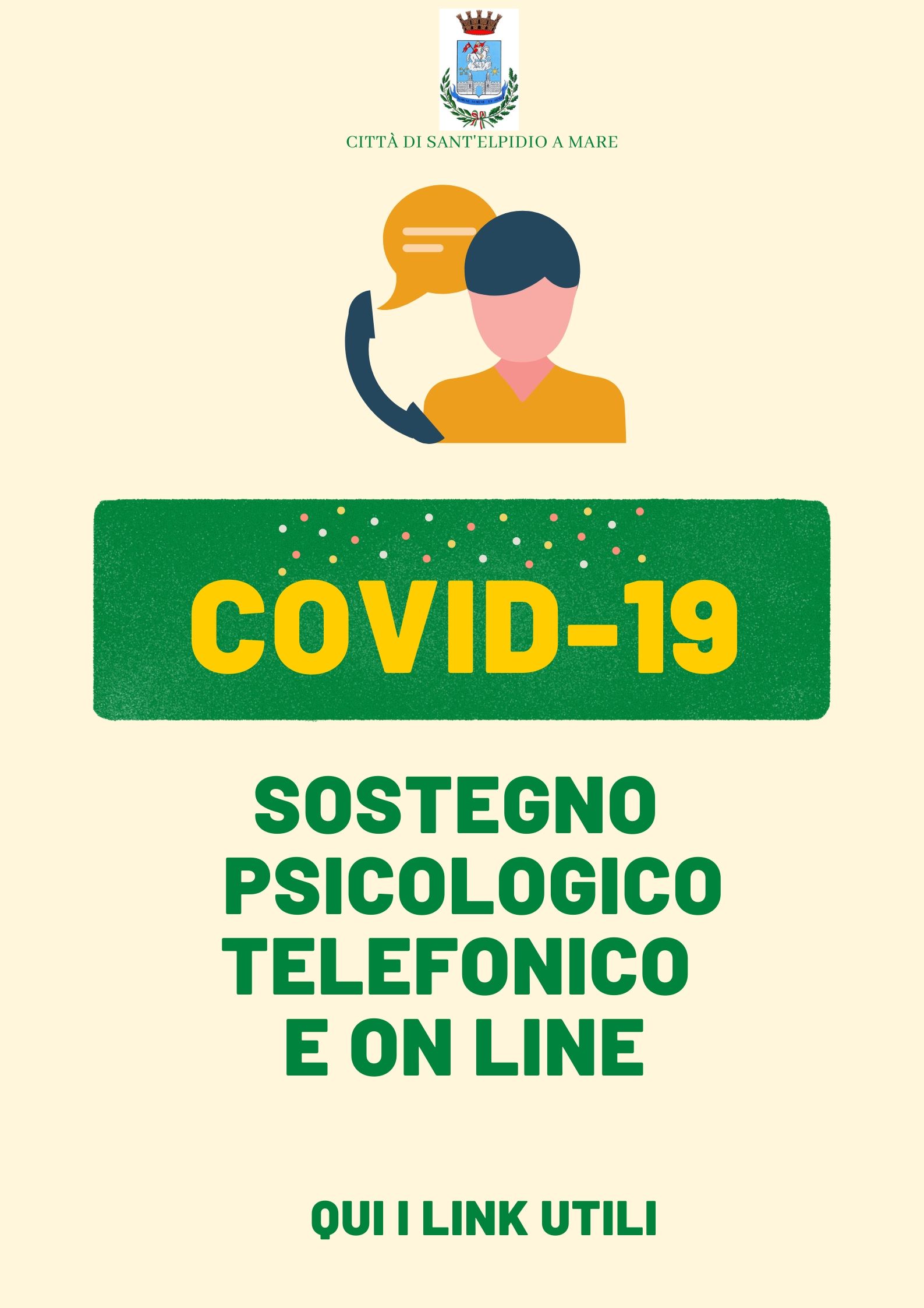 CORONAVIRUS - SOSTEGNO PSICOLOGICO GRATUITO